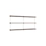 Étagère Wall Shelving – ws.85.2 bois marron / L 162 x H 85 cm x Prof. 17,5 cm - MOEBE