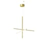 Sospensione Coordinates  S1 oro metallo LED/ L 78 x H 78 cm - Flos