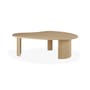 Table basse Boomerang bois naturel / 126 x 74 x H 40 cm - Chêne - Ethnicraft