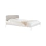 Lit double Eton / Avec tête de lit - Pour matelas 140 x 200 cm - Sommier inclus - NOO.MA