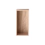 Regal Mini Stacked holz natur / Größe S, rechteckig - 33 x 16 cm / mit Rückwand - Muuto