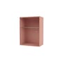Armadio pensile da bagno Ripple legno rosa / L 35,4 x P 20 x H 46,8 cm - Vetro ondulato - MONTANA