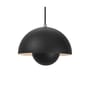 Suspension FlowerPot VP1 métal noir / Ø 23 cm - By Verner Panton, 1969 - &tradition