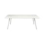 Table rectangulaire Luxembourg métal blanc / 207 x 100 cm - 8 à 10 personnes - Fermob