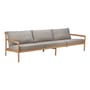Jack Outdoor 3-seater outdoor sofa textile wood grey / L 265 cm - 4-seater / Teak & fabric - Ethnicraft