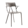 A.I Armchair plastic material grey silver / Designed by artificial intelligence - Kartell