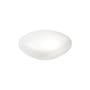 Couchtisch Chubby Low plastikmaterial weiß / Hocker - 85 x 75 x H 30 cm - Slide