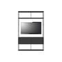 Easy Irony TV Bookcase metal black / Compo E - L 146 x H 226 cm - Zeus
