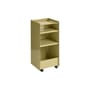 Carrello portavivande con ruote Folded Tall metallo verde / Aperto - H 83,7 cm - Muuto