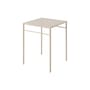 quadratischer Tisch T37 Tressée metall beige / 60 x 60, 2 bis 4 Personen - Geflochtenes Tablett - Tolix