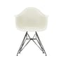 Sessel RE DAR - Eames Plastic Armchair plastikmaterial grau / (1950) - Beine schwarz / recycelt - Vitra