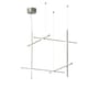 Sospensione Coordinates S3 grigio argento metallo LED / L 78 x H 78 cm - Flos
