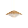 Sospensione Lumbini Small tessuto beige / Ø 50 cm - GOOD&MOJO
