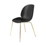 Stuhl Beetle plastikmaterial schwarz / Gamfratesi - Stuhlbeine Messing - Gubi