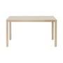 Table rectangulaire Workshop gris bois naturel / Linoleum - 130 x 65 cm - Muuto