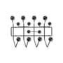 Hang it all Wall coat rack metal wood black / Eames (1953) - Vitra