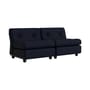 Sofa Amanta textil schwarz / Modulable - B 158,5 cm / Neuauflage 1966, Mario Bellini - Hay