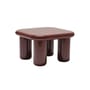 Couchtisch Bilbao holz rot / 83 x 83 x H 45 cm - Mogg