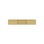 Meuble TV suspendu Octave V bois jaune / L 138 x P 30 x H 24 cm - MONTANA