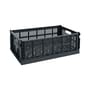 Panier Colour Crate plastique gris Large / 34,5 x 53 cm - Recyclé - Hay