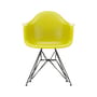 Poltrona RE DAR - Eames Plastic Armchair materiale plastico giallo / (1950) - Gambe nere / Riciclata - Vitra