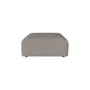 Pouf d'extérieur Arke tissu gris / Canapé de jardin modulable - 90 x 90 cm - Bolia