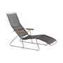Transat inclinable Click Sunlounger plastique noir / 7 positions - Houe