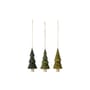 Weihnachtskugel Jayli holz grün / Durchmesser 3 – Höhe 11,5 cm - Bloomingville