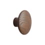 Appendiabiti The Dots Wood legno marrone / Small - Ø 9 cm - Muuto