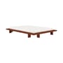 Lit double Japan bois rouge / Pour matelas 140 x 200 cm - KARUP