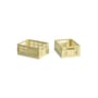 Lot de 2 paniers Colour Crate MINI plastique jaune / 17 x 13 cm - Recyclé - Hay