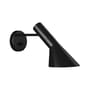Applique AJ métal noir / Sans câble - Orientable / Arne Jacobsen, 1957 - Louis Poulsen