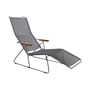 Transat inclinable Click Sunlounger plastique gris / 7 positions - Houe