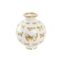 Vaso Botanist Butterfly ceramica bianco oro / Ø 20 x H 23 cm - Porcellana - Jonathan Adler