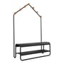 Vestiaire Funambule métal noir / L 113 x P 47,5 x H 180 cm - Banc & portemanteau - Fermob
