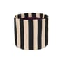 Basket textile black / H 17 cm - NOBODINOZ