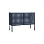 Buffet Perforated Cabinet Small métal bleu / L 89 x H 66,5 cm - Hay