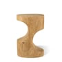 Beistelltisch Double Arch holz natur / Beistelltisch - Handgeschnitztes Holz - POLSPOTTEN