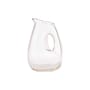 Karaffe Jug with hole glas transparent 1 Liter - POLSPOTTEN