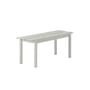 Bank Linear metall grau / Stahl - L 110 cm - Muuto