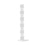 Bibliothèque Ptolomeo Art XL métal blanc / 1 face - H 160 x L 40 cm - Opinion Ciatti