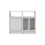 Stacked Storage unit wood grey / Configuration 5 - W 87 x H 75 cm - Muuto