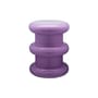 Tabouret Pilastro plastique violet / H 46 x Ø 35 cm - By Ettore Sottsass - Kartell