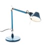 Lampe de bureau Tolomeo Micro métal bleu / 1987 - Artemide