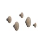 Set de 5 patère The Dots Wood / Bois - Différents diamètres - Muuto