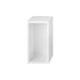 Scaffale Stacked legno bianco / Small rettangolare 43x21 cm / Con fondo - Muuto