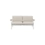 Gartensofa 2-Sitzer Settle textil weiß / 152,5 cm - Muuto