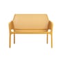 Banc avec dossier Net jaune / Empilable - L 116 cm - NARDI