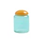Boîte Puffy verre multicolore / Ø 12 x H 17,5 cm - & klevering