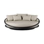 Canapé de jardin rond Solis OUTDOOR teck noir / Ø 200 cm - MORPHO
